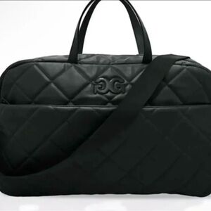 Gilda Paris Elegant Black Quilted Duffel Bag